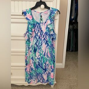 Lilly Pulitzer jet stream dress X-Large vguc